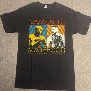 Mayweather McGregor Boxing Match T-shirt Men’s Small 2013 Las Vegas Black
